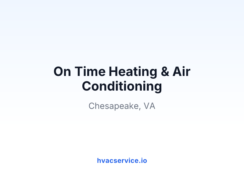 On Time Heating & Air Conditioning
