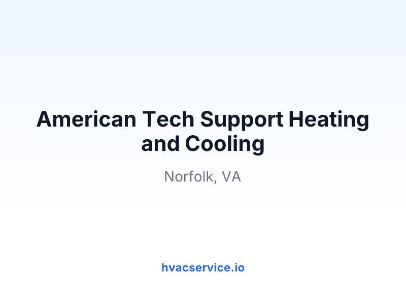 American Tech Support Heating and Cooling
