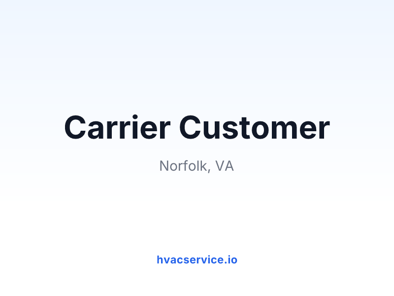 Carrier Customer