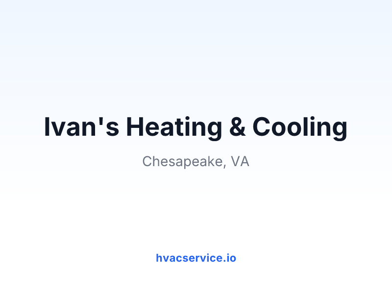 Ivan's Heating & Cooling
