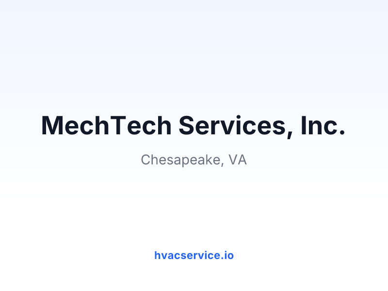 MechTech Services, Inc.