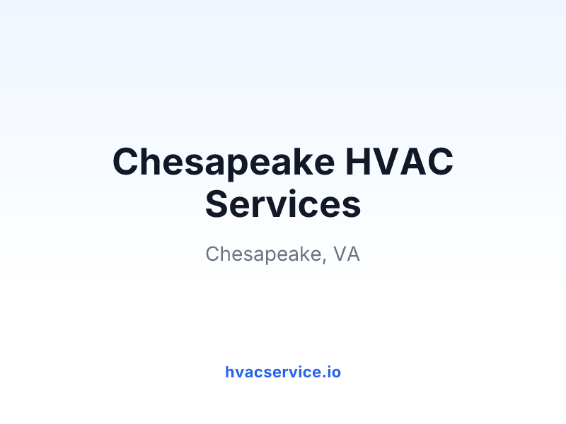 Chesapeake HVAC Services
