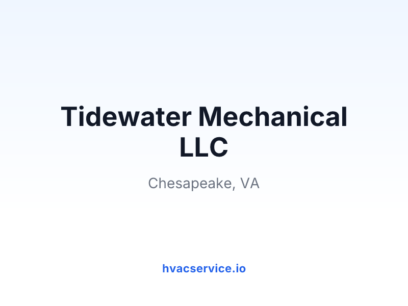 Tidewater Mechanical LLC