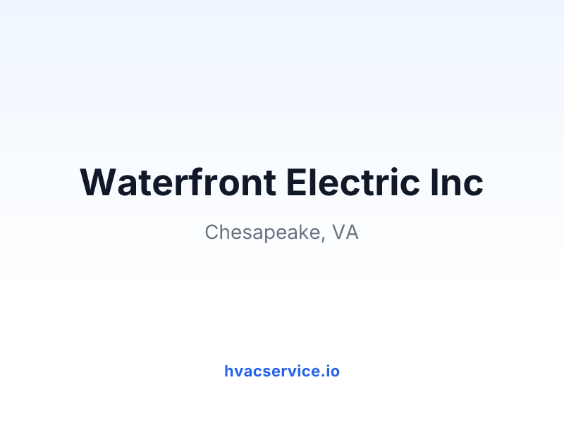 Waterfront Electric Inc