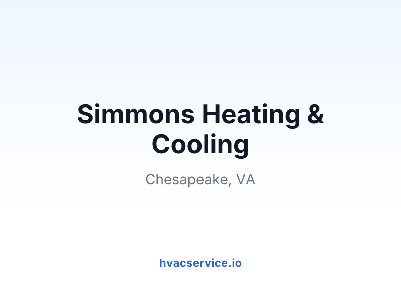 Simmons Heating & Cooling