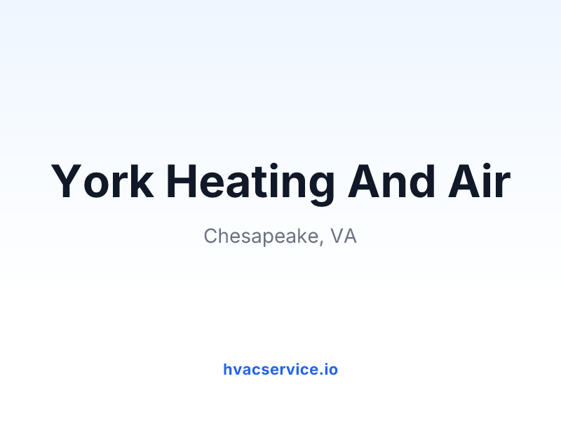 York Heating And Air