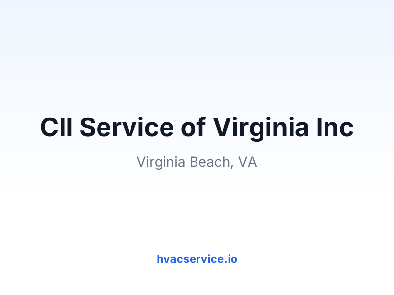 CII Service of Virginia Inc