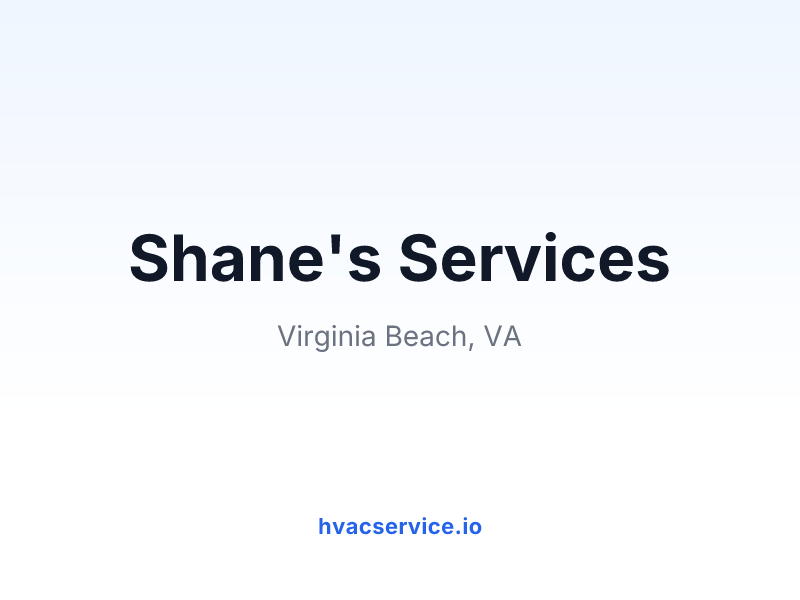Shane's Services