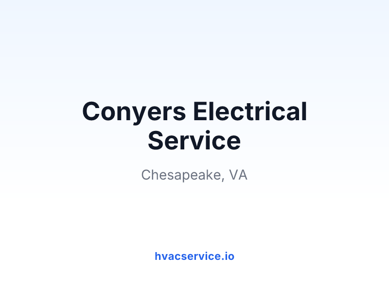 Conyers Electrical Service