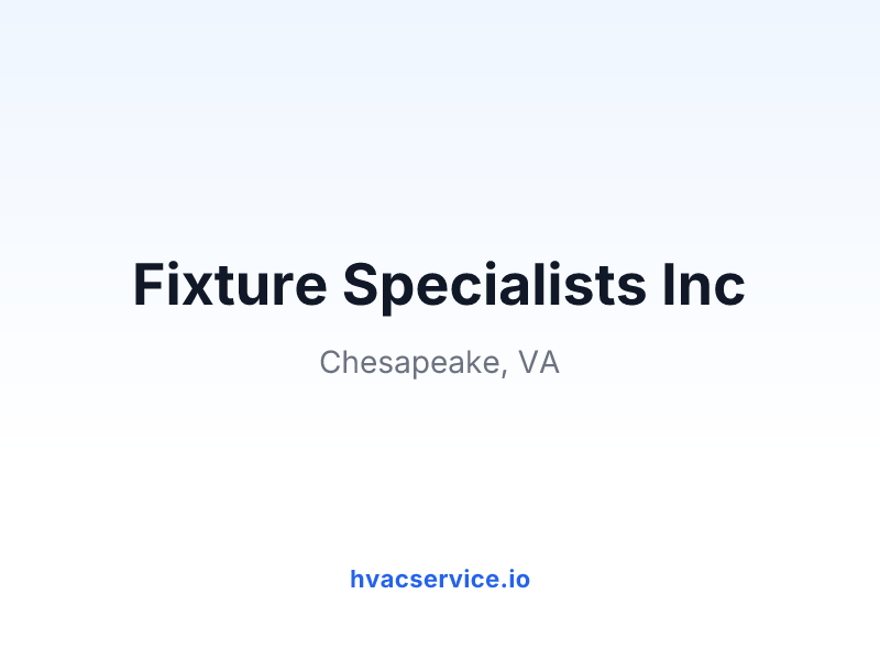 Fixture Specialists Inc