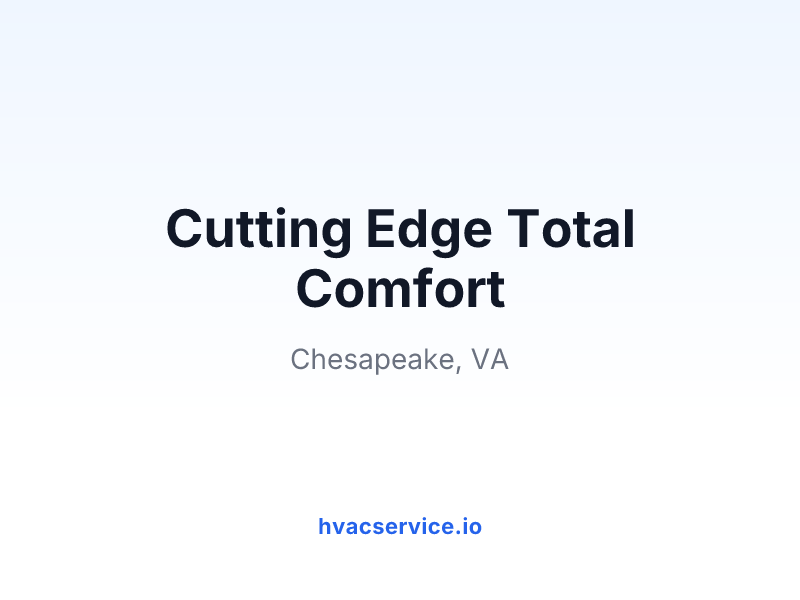 Cutting Edge Total Comfort