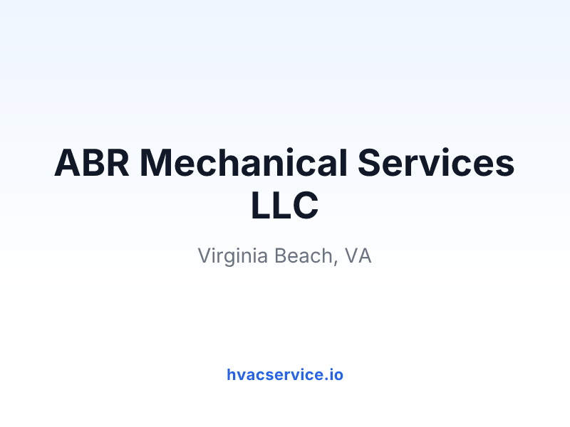 ABR Mechanical Services LLC