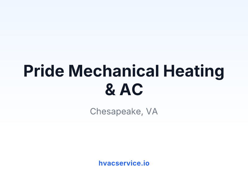Pride Mechanical Heating & AC