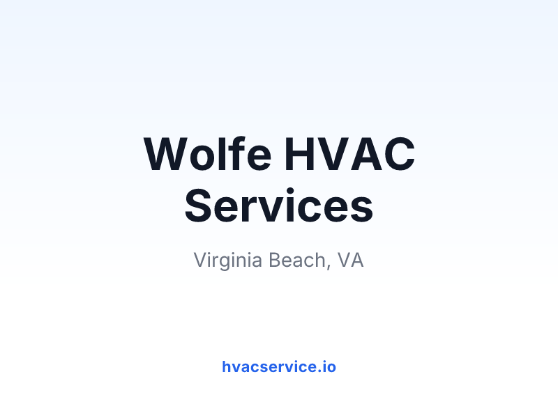 Wolfe HVAC Services