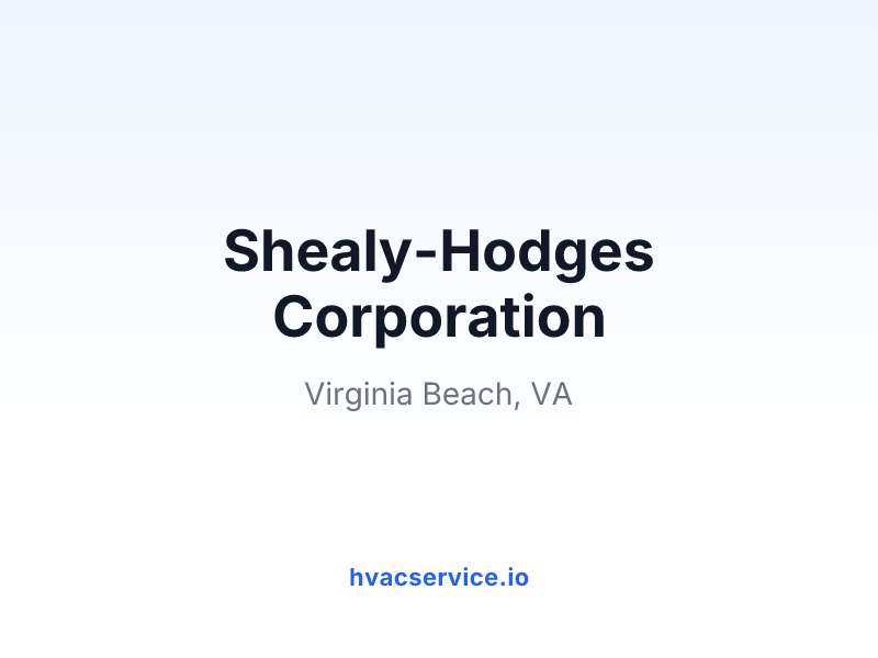 Shealy-Hodges Corporation