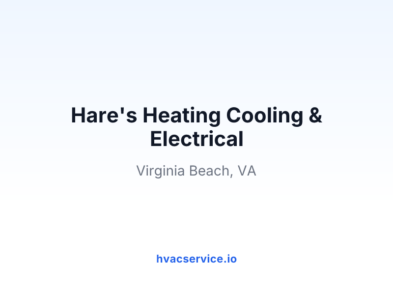 Hare's Heating Cooling & Electrical