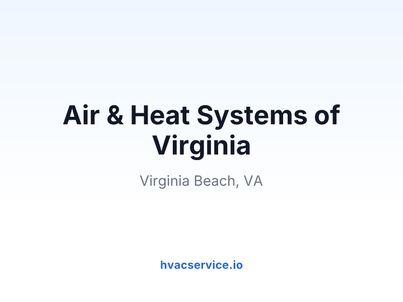 Air & Heat Systems of Virginia