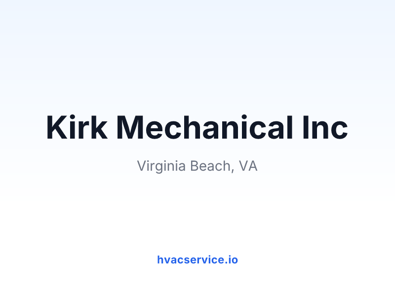 Kirk Mechanical Inc
