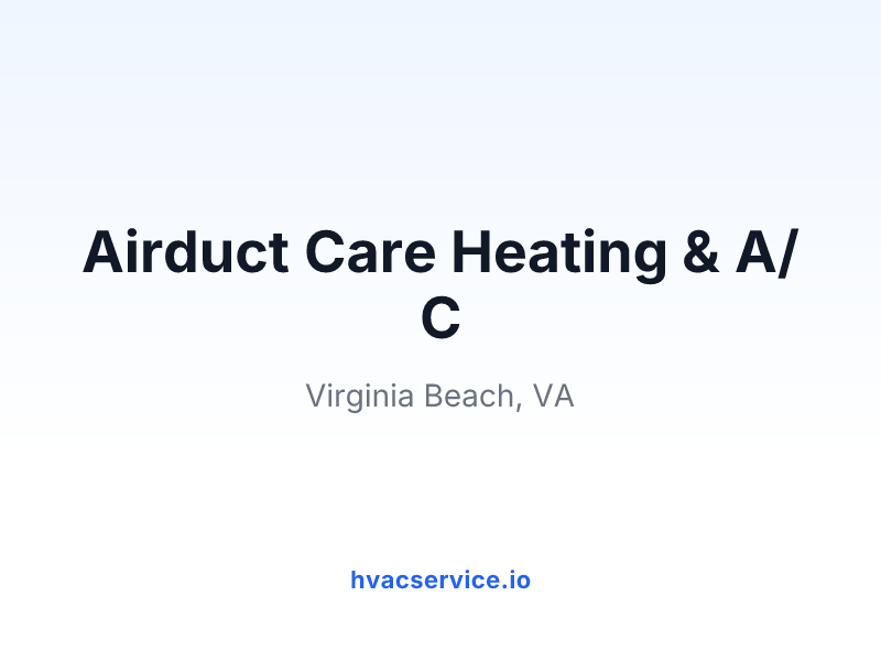 Airduct Care Heating & A/C