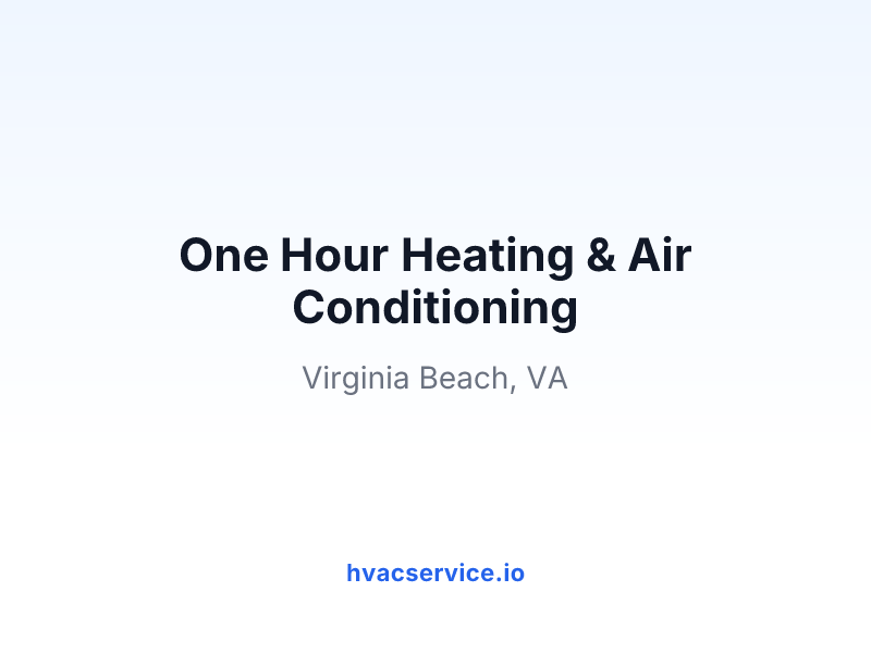 One Hour Heating & Air Conditioning