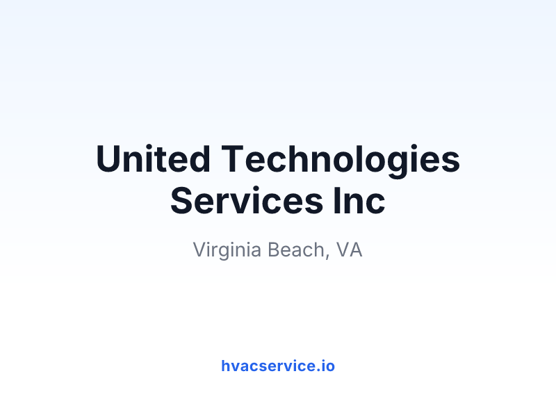 United Technologies Services Inc