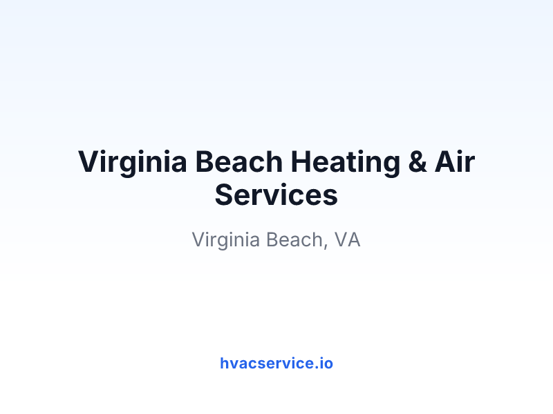 Virginia Beach Heating & Air Services