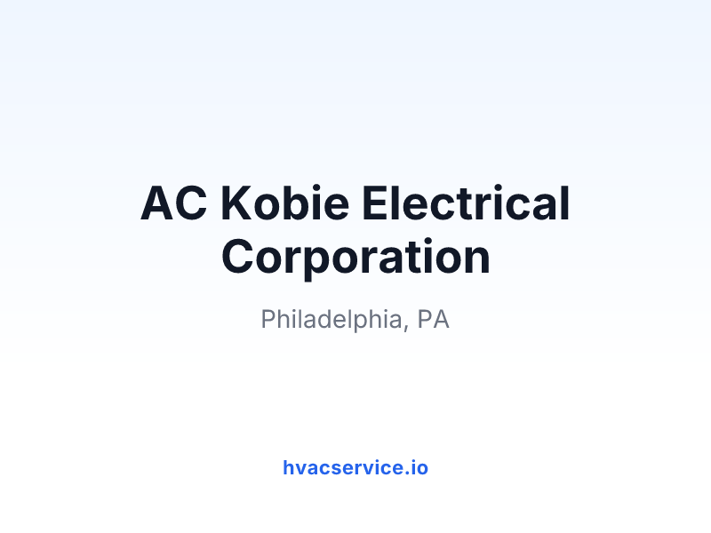 AC Kobie Electrical Corporation