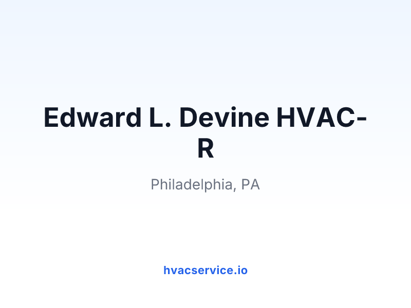 Edward L. Devine HVAC-R