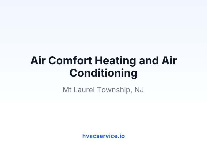 Air Comfort Heating and Air Conditioning