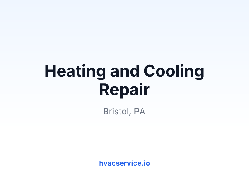 Heating and Cooling Repair