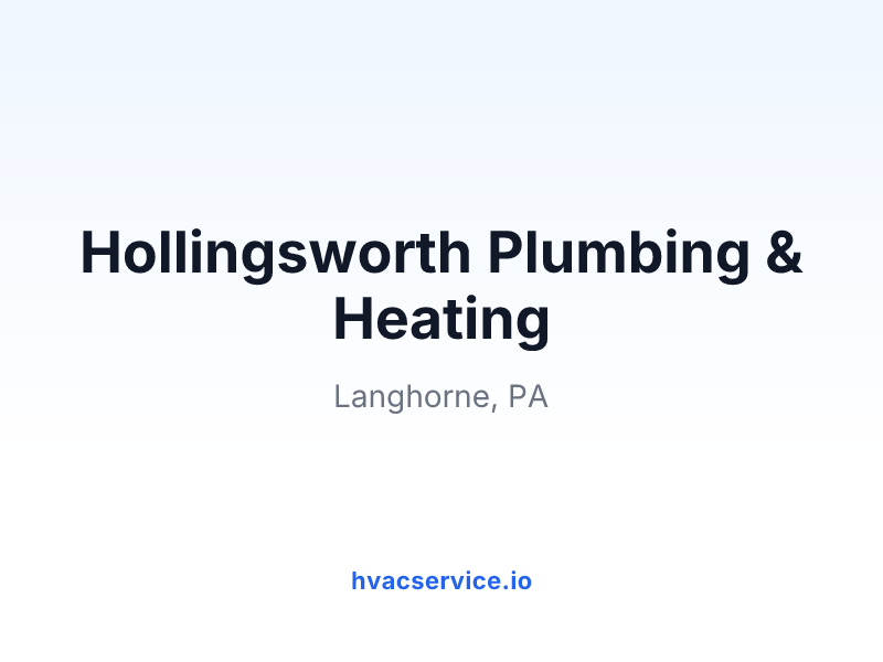 Hollingsworth Plumbing & Heating