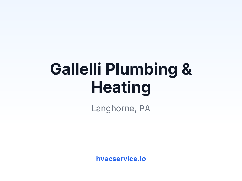 Gallelli Plumbing & Heating