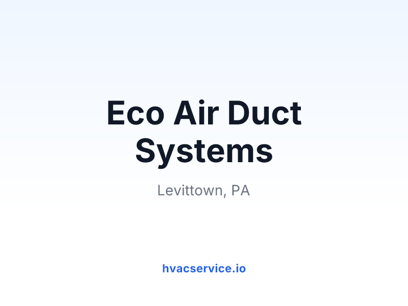 Eco Air Duct Systems
