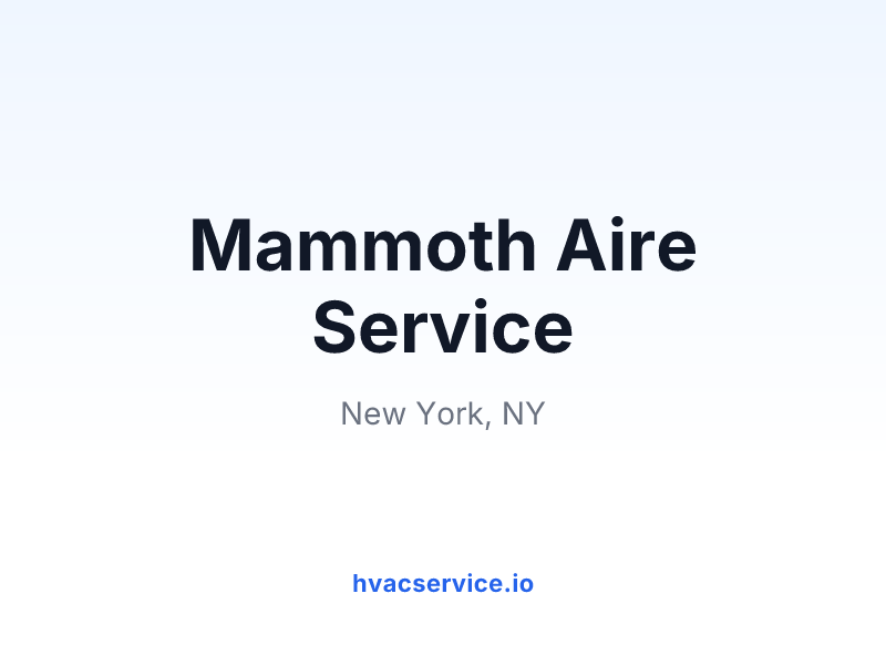 Mammoth Aire Service
