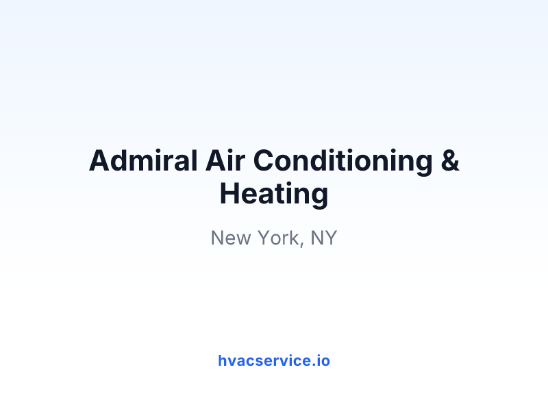 Admiral Air Conditioning & Heating
