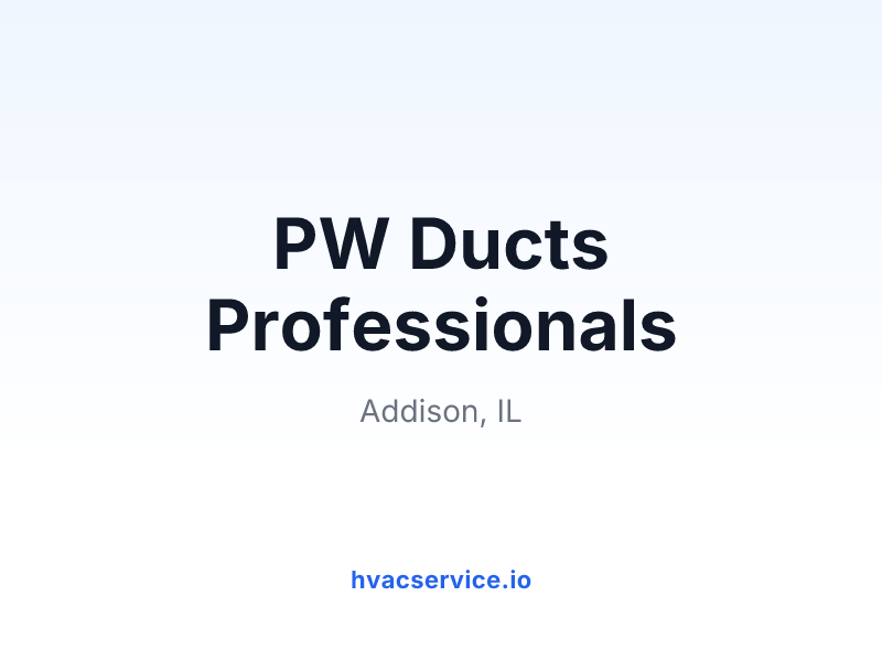 PW Ducts Professionals