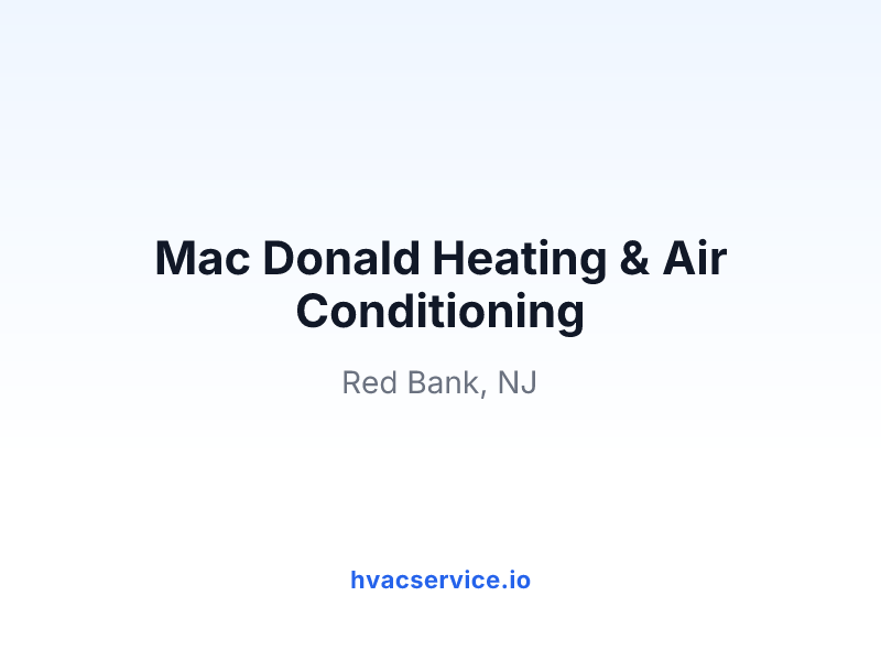 Mac Donald Heating & Air Conditioning