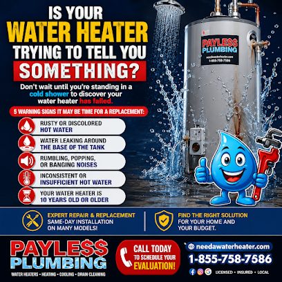 PAYLESS Plumbing/ Water Heaters AC/Heating sewer drain cleaning llc