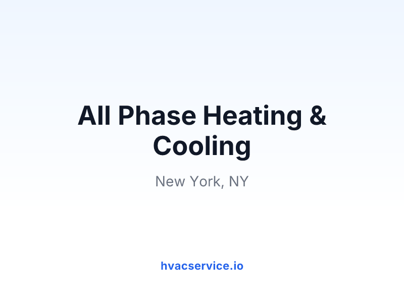 All Phase Heating & Cooling