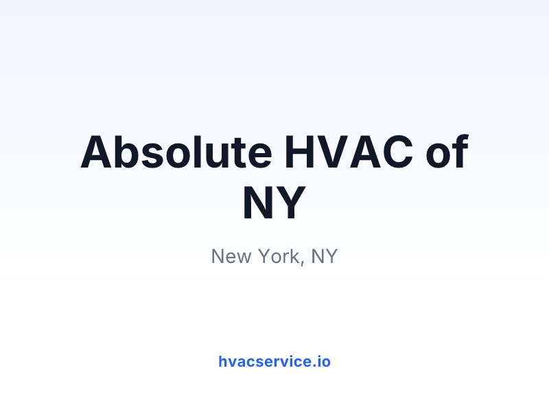 Absolute HVAC of NY
