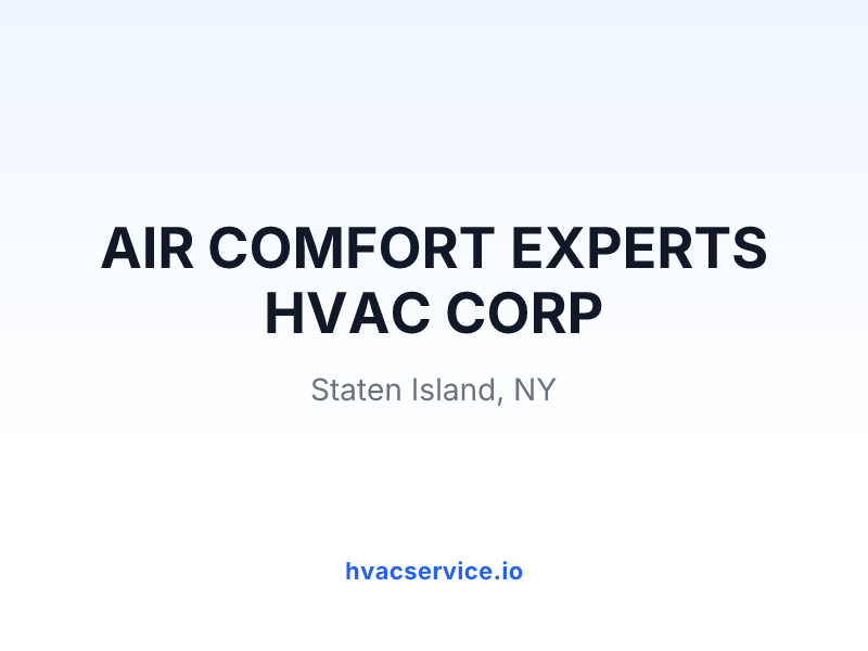 AIR COMFORT EXPERTS HVAC CORP
