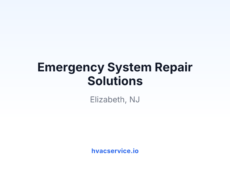 Emergency System Repair Solutions