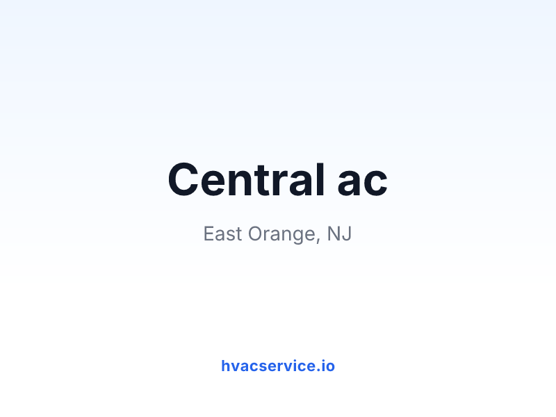 Central ac