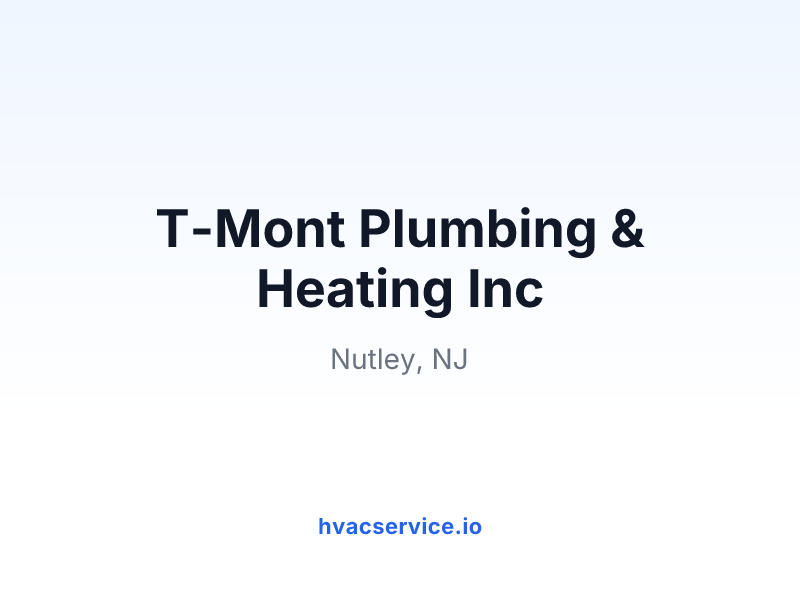 T-Mont Plumbing & Heating Inc