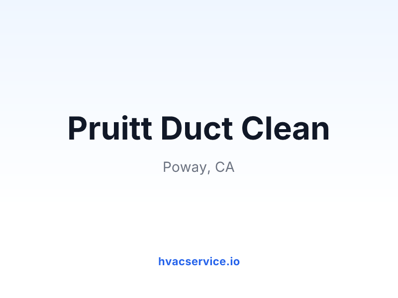 Pruitt Duct Clean