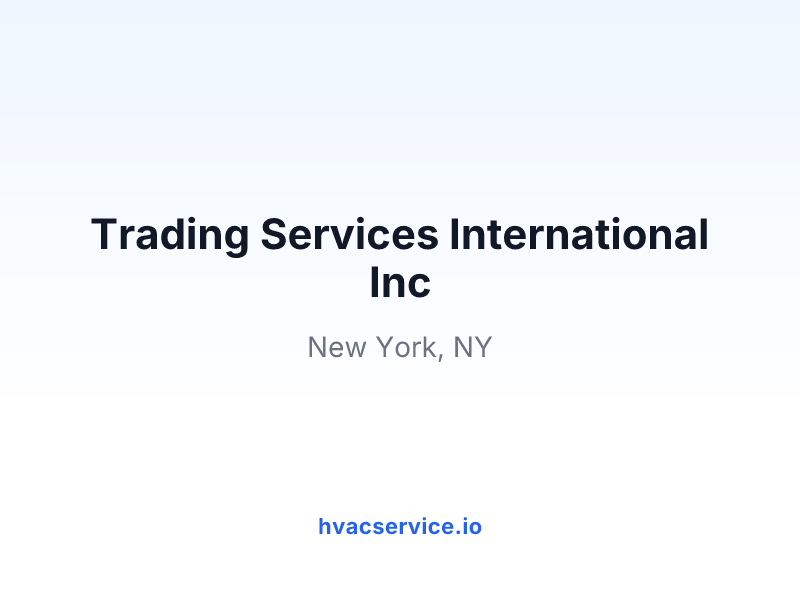 Trading Services International Inc