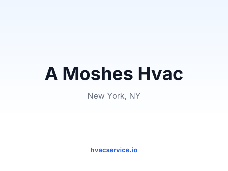A Moshes Hvac