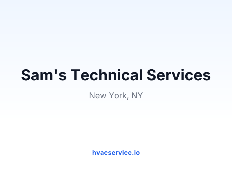 Sam's Technical Services