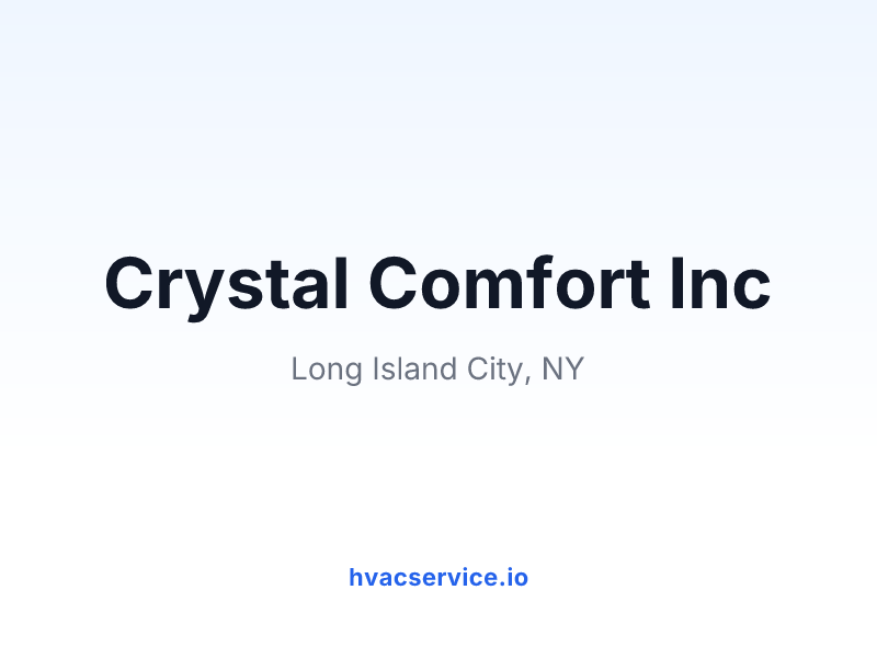 Crystal Comfort Inc