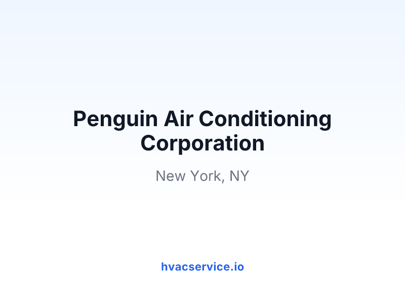 Penguin Air Conditioning Corporation
